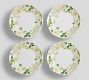 Monique Lhuillier Riviera Floral Melamine Appetizer Plates - Set of 4