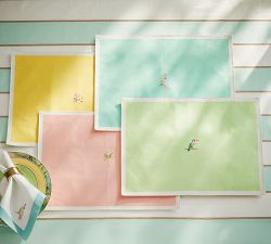 Cynthia Rowley Border Icon Placemats - Mixed Set of 4