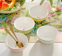 Cynthia Rowley Icon Stoneware Cereal Bowls - Mixed Set of 4