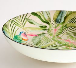 Cynthia Rowley Tropical Toucan Stoneware Serving Bowl