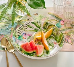 Cynthia Rowley Tropical Toucan Stoneware Serving Bowl