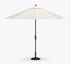 9' Round Outdoor Patio Umbrella &ndash; Rustproof Aluminum Tilt Frame