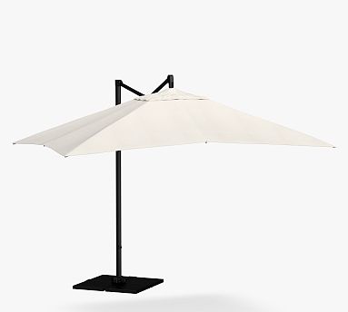 10' Rectangular Cantilever Outdoor Patio Umbrella - Rustproof Aluminum Frame with Base 10' Rectangular Cantilever Outdoor Patio Umbrella - Rustproof Aluminum Frame with Base