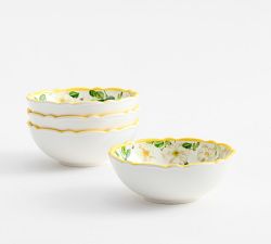 Monique Lhuillier Riviera Floral Melamine Cereal Bowls - Set of 4