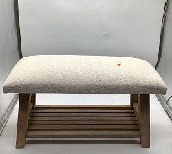 Open Box: Boucle Entry Bench (28.5") - Oatmeal, Fog