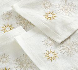 Starburst Cotton/Linen Cocktail Coasters - Set of 4