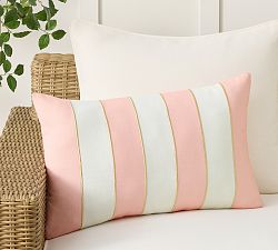 Cynthia Rowley Striped Lumbar Outdoor Pillow