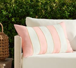 Cynthia Rowley Striped Lumbar Outdoor Pillow