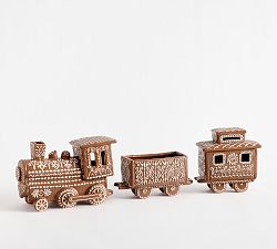 Open Box: Handcrafted Ceramic Gingerbread Train