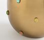 Cynthia Rowley Brass Cabochon Vase