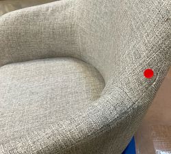 Open Box: Carson Upholstered Swivel Desk Chair - Basketweave Slub Ash