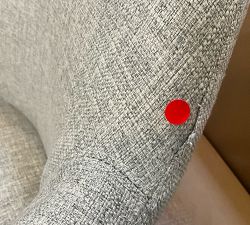 Open Box: Carson Upholstered Swivel Desk Chair - Basketweave Slub Ash