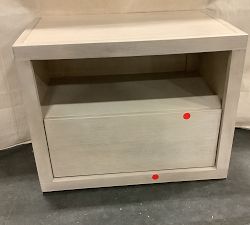 Open Box: Cayman Nightstand without Glass Top (27") - Biscotti