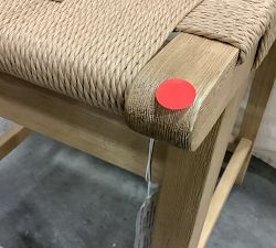 Open Box: Fenton Woven Counter Stool (25") -  Seadrift