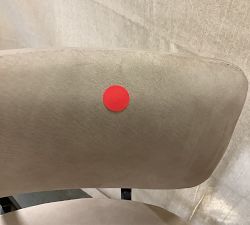 Open Box: Lowen Leather Bar Stool (31") - Nubuck Sand, Bronze