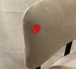 Open Box: Lowen Leather Bar Stool (31") - Nubuck Sand, Bronze