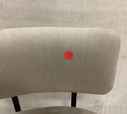 Open Box: Lowen Leather Bar Stool (31") - Nubuck Sand, Bronze