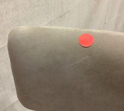 Open Box: Lowen Leather Bar Stool (31") - Nubuck Sand, Bronze