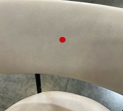 Open Box: Maison Leather Counter Stool (24") - Statesville Pebble, Antique Bronze