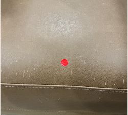 Open Box: Parker Leather Power Swivel Glider Recliner - Aviator Umber