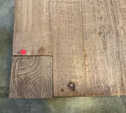 Open Box: Rockport Rectangular Reclaimed Wood Side Table (24") - Cocoa Brown