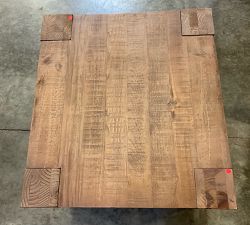 Open Box: Rockport Rectangular Reclaimed Wood Side Table (24") - Cocoa Brown