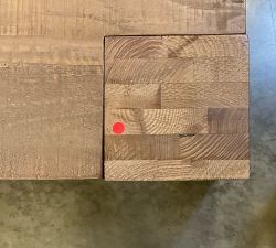 Open Box: Rockport Square Reclaimed Wood Coffee Table (44") - Cocoa Brown