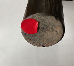 Open Box: Skylar Counter Stoo (26") - Rustic Linen Parchment/Nubuck Chocolate, Vintage Amber