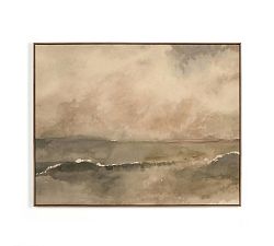Open Box: You Said I Am The Sea by Aileen Fitzgerald (40"W x 32"H) - Rustic Walnut Floater Frame