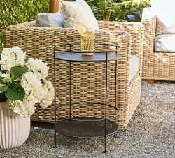 Fermob Metal Round Guinguette Outdoor Side Table (16")