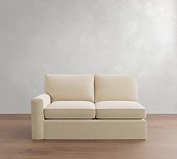 Open Box: Pearce Square Arm Left Loveseat Slipcover Only - Performance Boucle Oatmeal