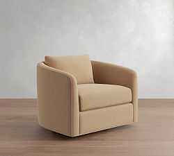 Open Box: Remmy Swivel Chair (39") - Performance Everydayvelvet™ Camel