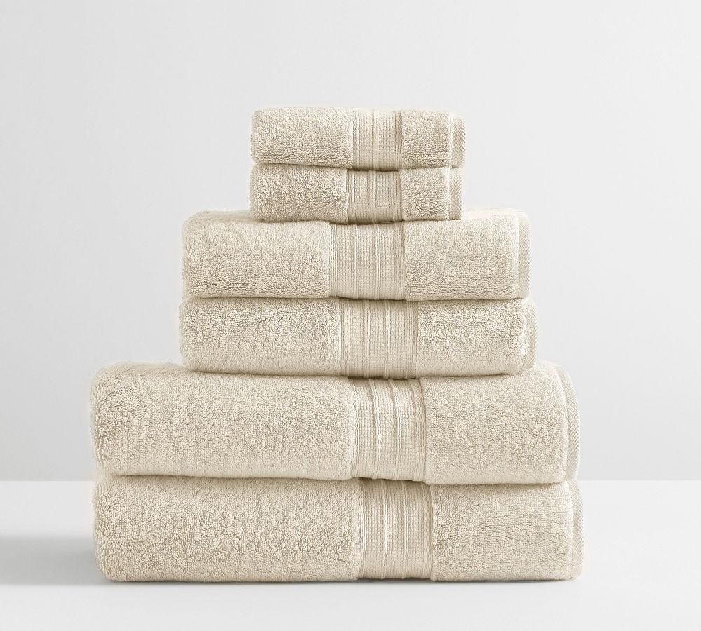 Hydrocotton Towel Bundles - Heathered Oatmeal, Set of 6