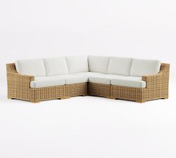 Build Your Own - Huntington Wicker Slope Arm Outdoor Sectional Components
