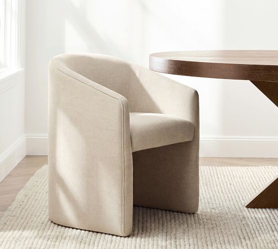 Baldwin Fully Upholstered Dining Armchair by Pottery Barn