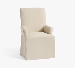 PB Comfort Roll Slipcovered Dining Armchair