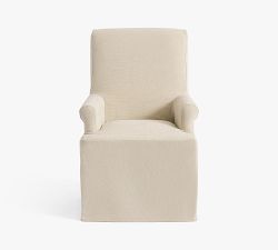 PB Comfort Roll Slipcovered Dining Armchair