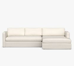 Build Your Own - Jake Slipcovered Chaise Outdoor Sectional Components