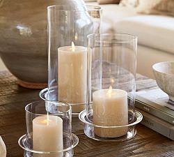 Premium Flickering Flameless Wax Pillar Candle - Salt Washed