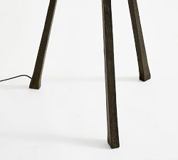 Easton Forged-Iron Tripod Floor Lamp (67")