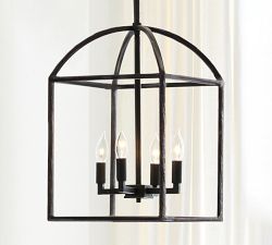 Fallon Forged-Iron Indoor/Outdoor Pendant (13")