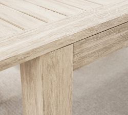 Indio Eucalyptus Extendable Outdoor Dining Table (61"-86")