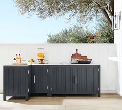 Indio Metal Outdoor Kitchen Corner Cabinet (45")