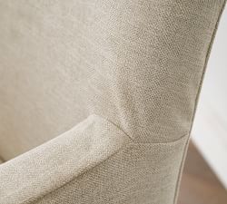 Classic Long Slipcovered Dining Armchair