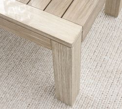 Indio Eucalyptus Rectangular Outdoor Coffee Table (43")