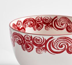 Lunar New Year Stoneware Noodle Bowls - Set of 4