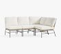 Tulum Wicker 4-Piece Armless L-Shaped Outdoor Sectional (96")