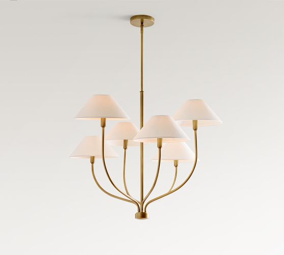 Chambers Metal Staggered Chandelier (36") by Pottery Barn