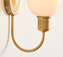 Holmes Milk Glass Sconce (10")