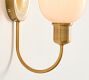 Holmes Milk Glass Sconce (10")